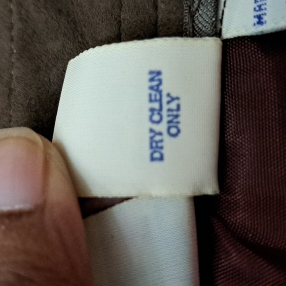 J.G.Hook Vintage Microsuede brown long Skirt - Picture 8 of 11